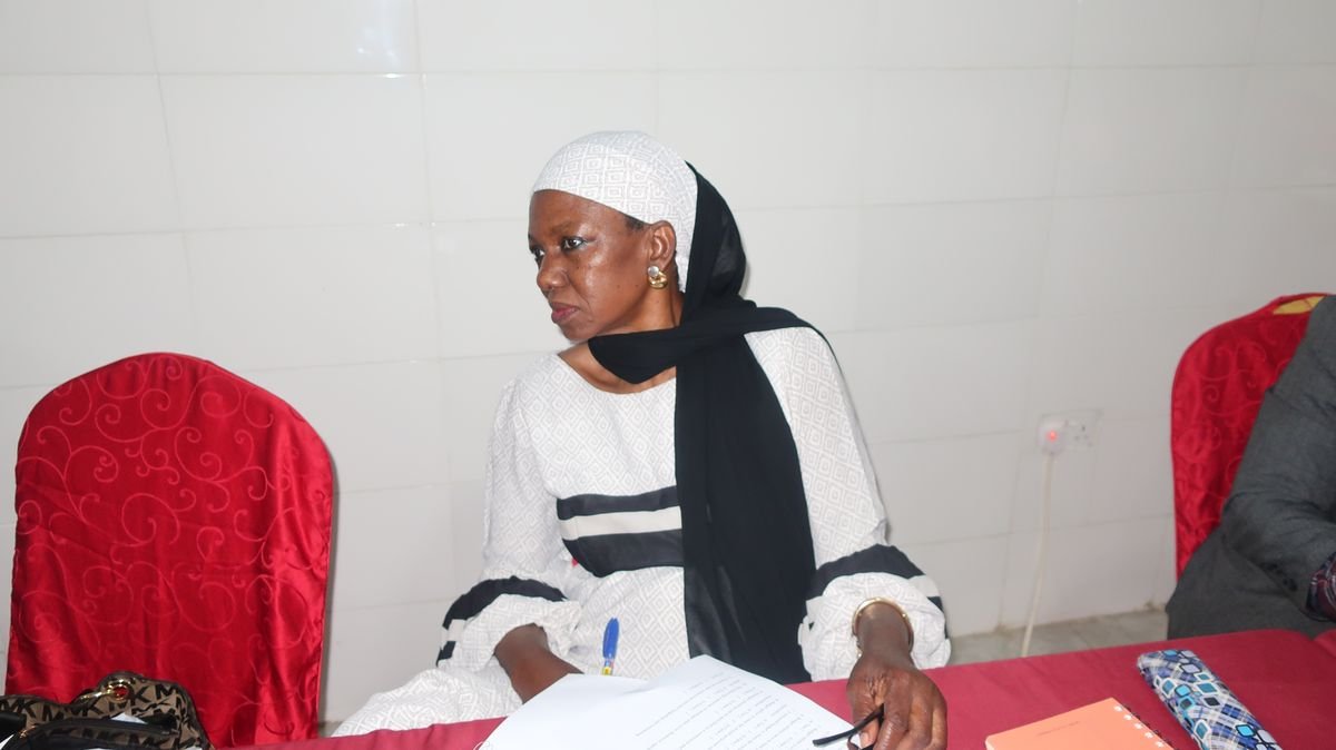 A participant following the session
